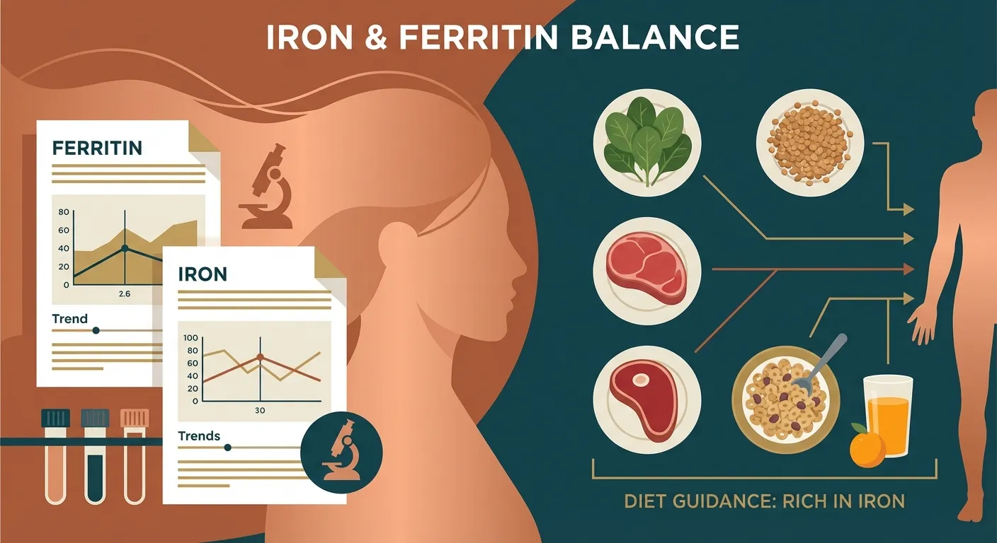 Ferrytyna i żelazo w diecie - interpretacja wyników