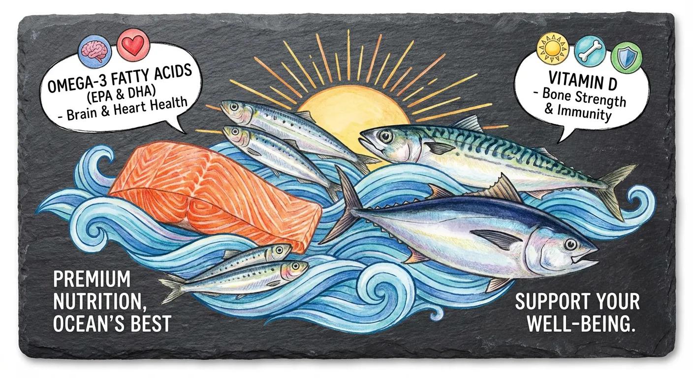 Ryby w diecie - omega 3 EPA DHA i witamina D - zdrowie włosów